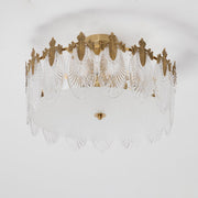 Superb round glass chandelier – Elegant pendant light with exquisite design