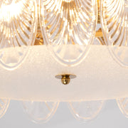 Superb round glass chandelier – Elegant pendant light with exquisite design