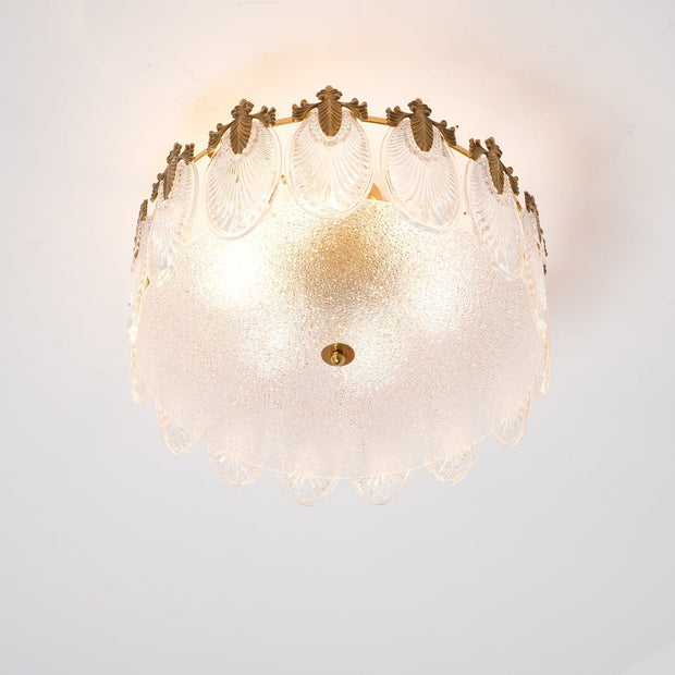Superb round glass chandelier – Elegant pendant light with exquisite design