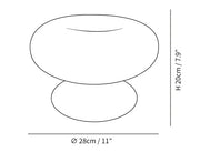 Charming donut-shaped table lamp – Cozy ambient glow with a distinctive design
