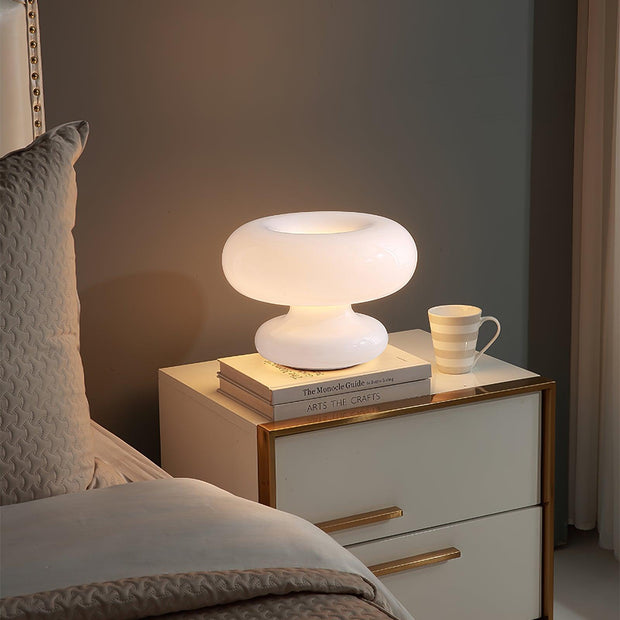 Charming donut-shaped table lamp – Cozy ambient glow with a distinctive design