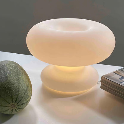 Lampe de table en forme de donut charmante – Éclat ambiant douillet avec un design distinctif