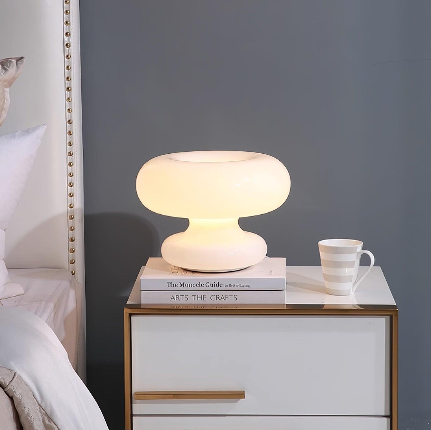 Lampe de table en forme de donut charmante – Éclat ambiant douillet avec un design distinctif