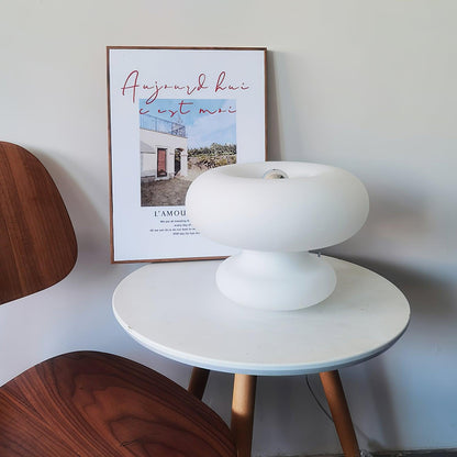 Lampe de table en forme de donut charmante – Éclat ambiant douillet avec un design distinctif