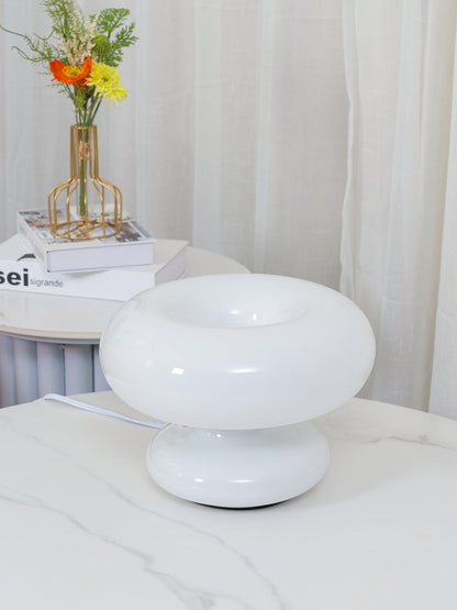 Lampe de table en forme de donut charmante – Éclat ambiant douillet avec un design distinctif