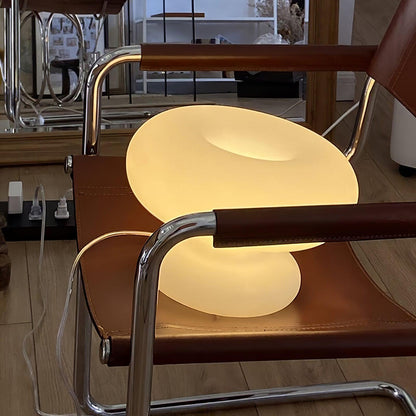Lampe de table en forme de donut charmante – Éclat ambiant douillet avec un design distinctif