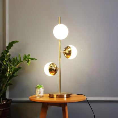 Doppler LED Tree Lamp – Contemporary Chic with Dazzling Glass Globe Lighting