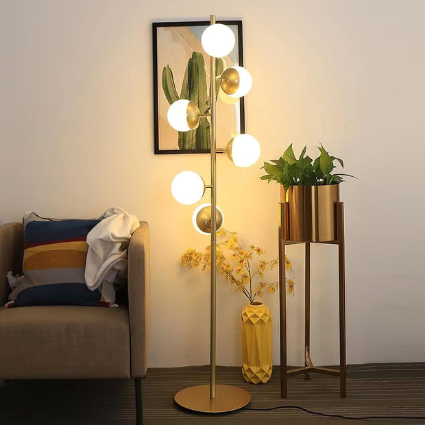 Lampe Arbre LED Doppler – Chic Contemporain avec Éclairage Éblouissant en Globe de Verre