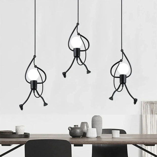 Suspension Luminaire Inspirée des Poupées – Une Touche Amusante et Envoûtante pour Vos Intérieurs