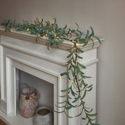 Magic Olive Branch Garland – Decorate Your Space with 96 Twinkling LED Lights for Indoor and Outdoor Elegance