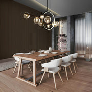 Elara LED Ring Pendant Light – A dazzling fusion of modern design and sculptural glass spheres