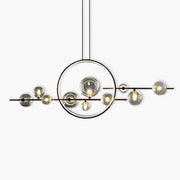 Elara LED Ring Pendant Light – A dazzling fusion of modern design and sculptural glass spheres