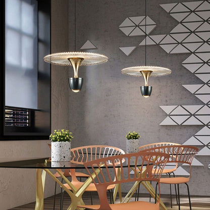 Lustre Circulaire LED Élégant – Éclairage Chic et Contemporain pour Votre Salon et Votre Cuisine