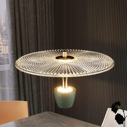 Lustre Circulaire LED Élégant – Éclairage Chic et Contemporain pour Votre Salon et Votre Cuisine
