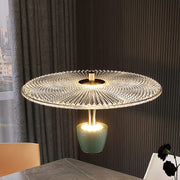 Elegant Circular LED Chandelier – Chic and Contemporary Lighting for Your Living Room and Kitchen