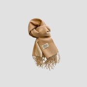 Reversible Scarf in Soft Faux Cashmere with Elegant Fringes for Women and Men – Ideal Unisex Accessory for Winter