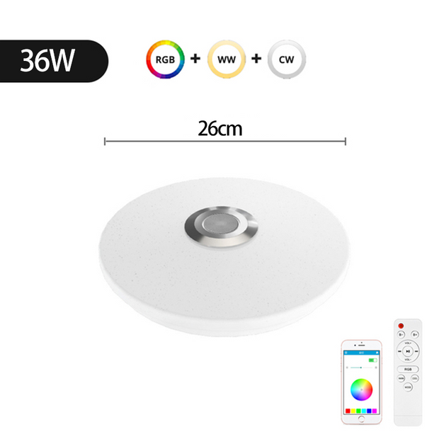 Modern Smart RGB Ceiling Light - Dynamic Multicolor Lighting Controlled by Smartphone!