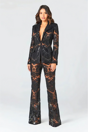 Isla Women's Blazer and Panthers Set - Superb elegance perfect for evenings and galas