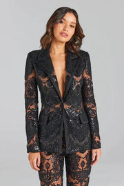 Isla Women's Blazer and Panthers Set - Superb elegance perfect for evenings and galas