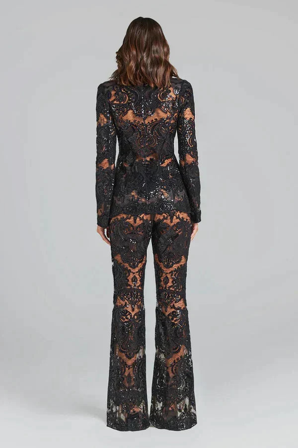 Isla Women's Blazer and Panthers Set - Superb elegance perfect for evenings and galas
