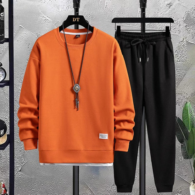 Trendy Men's Jean Jogger Tracksuit Set – Comfort and Elegance for Relaxation and Sport