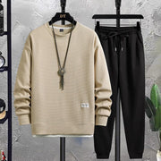Trendy Men's Jean Jogger Tracksuit Set – Comfort and Elegance for Relaxation and Sport