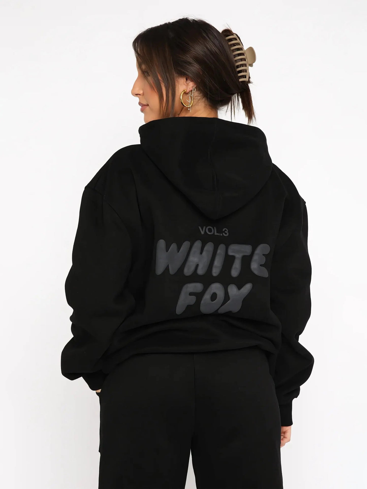 Ensemble de Survêtement Oversized en Coton pour Femme – Hoodie Spacieux et Joggers Tendance, Confort et Élégance Décontractée