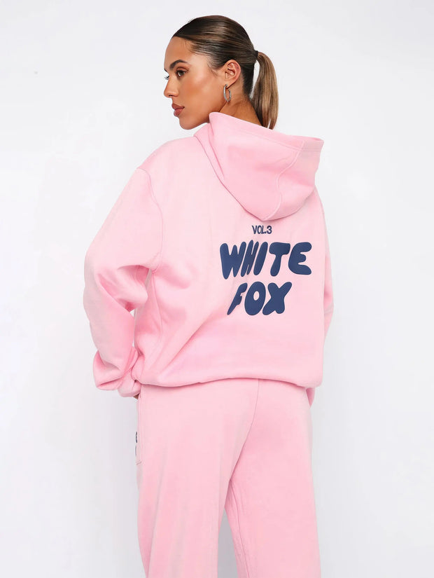 Oversized Cotton Tracksuit Set for Women – Spacious Hoodie and Trendy Joggers, Comfort and Casual Elegance