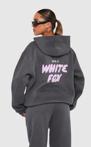 Oversized Cotton Tracksuit Set for Women – Spacious Hoodie and Trendy Joggers, Comfort and Casual Elegance