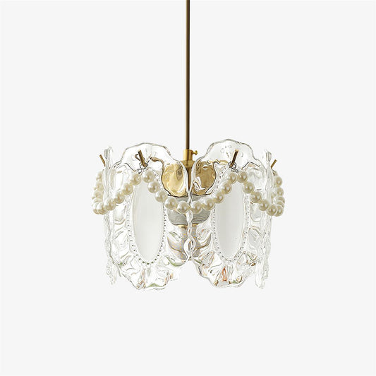 Suspension en verre floral au design élégant – Illuminez votre espace avec la beauté LED inspirée de la nature