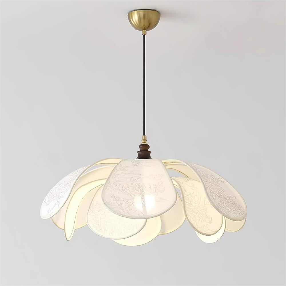 Suspension Florina – Design Floral Élégant, Parfaite pour Ampoules LED (E26/E27)