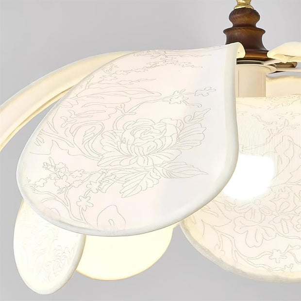 Suspension Florina – Design Floral Élégant, Parfaite pour Ampoules LED (E26/E27)