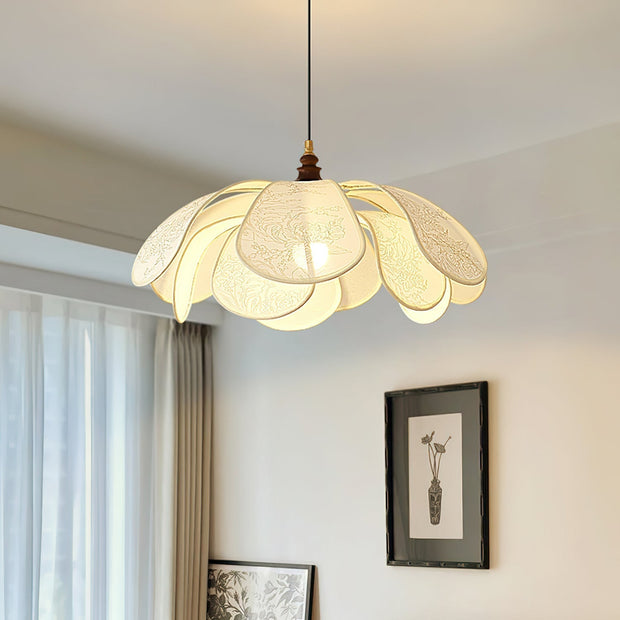 Suspension Florina – Design Floral Élégant, Parfaite pour Ampoules LED (E26/E27)