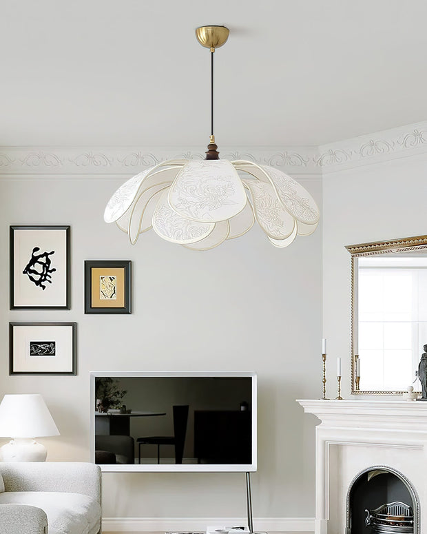 Suspension Florina – Design Floral Élégant, Parfaite pour Ampoules LED (E26/E27)