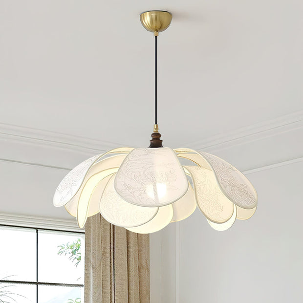 Suspension Florina – Design Floral Élégant, Parfaite pour Ampoules LED (E26/E27)