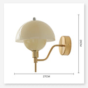 Mushroom Cream Wall Sconce – Embrace Natural Elegance with Comfortable Ambient Light
