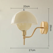 Mushroom Cream Wall Sconce – Embrace Natural Elegance with Comfortable Ambient Light