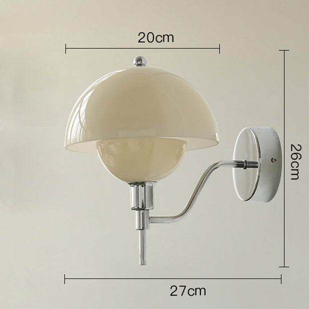 Mushroom Cream Wall Sconce – Embrace Natural Elegance with Comfortable Ambient Light