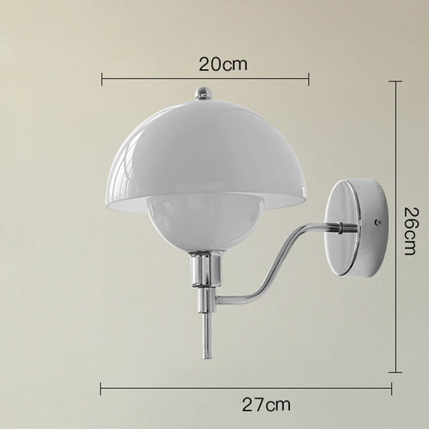 Mushroom Cream Wall Sconce – Embrace Natural Elegance with Comfortable Ambient Light