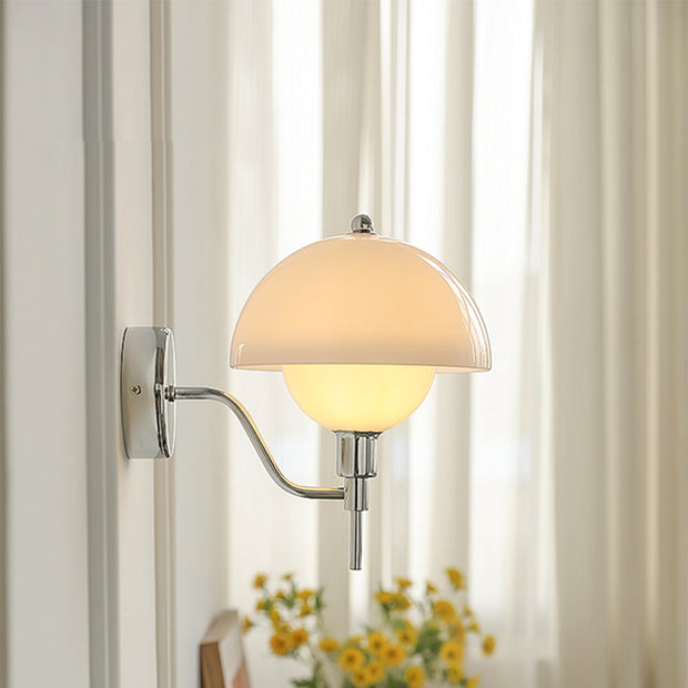 Mushroom Cream Wall Sconce – Embrace Natural Elegance with Comfortable Ambient Light