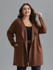 Women's Knitted Gray Vest Size M with Side Pockets – Comfort and Elegance for Autumn Winter