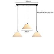 Scandinavian elegance: Cream fabric LED pendant light with Nordic pleated design