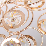 Luxurious gold hallway chandelier – elegant crystal and gold chandelier to enhance your decor