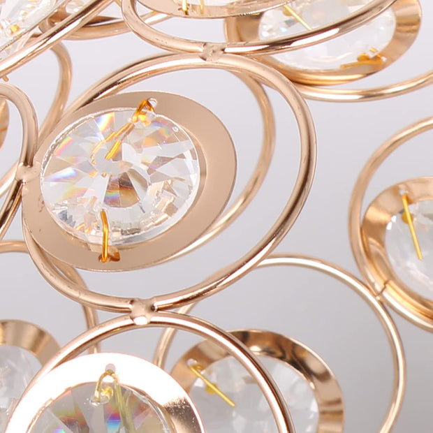 Luxurious gold hallway chandelier – elegant crystal and gold chandelier to enhance your decor