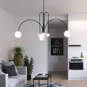 Dazzling Gran Finale Chandelier – A Chic Blend of Metal and Glass Elegance