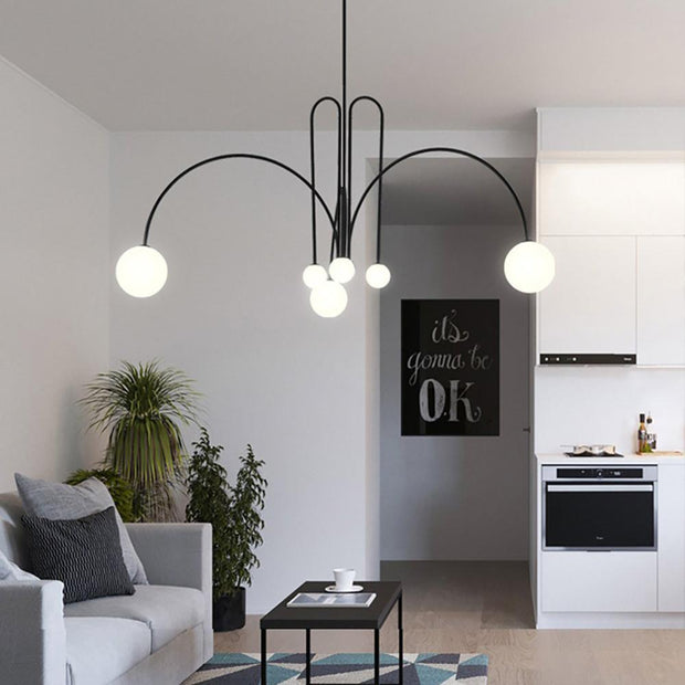 Dazzling Gran Finale Chandelier – A Chic Blend of Metal and Glass Elegance