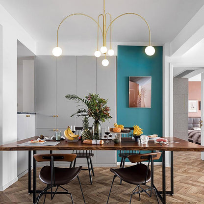 Éblouissante Suspension Gran Finale – Un Mélange Chic d'Élégance Métal et Verre