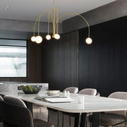 Dazzling Gran Finale Chandelier – A Chic Blend of Metal and Glass Elegance