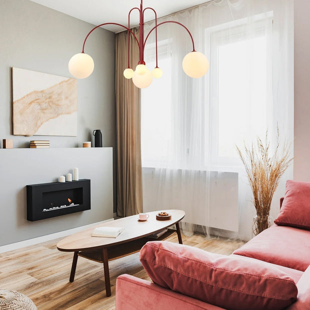 Dazzling Gran Finale Chandelier – A Chic Blend of Metal and Glass Elegance
