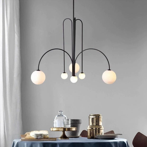 Dazzling Gran Finale Chandelier – A Chic Blend of Metal and Glass Elegance